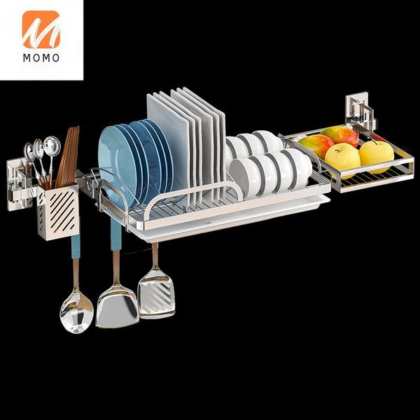 punch-kitchen bowl rack sink upper shelf wall-mounted dish drain 304 stainless steel storage bottles & jars
punch-kitchen bowl rack sink upper shelf wall-mounted dish drain 304 stainless steel storage bottles & jars
