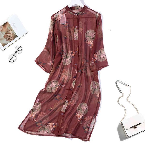 blouses women's 100% silk navy print button down long thin dress kimono cardigan shawl coat blouse summer beach cover up jn421, White
blouses women's 100% silk navy print button down long thin dress kimono cardigan shawl coat blouse summer beach cover up jn421, White