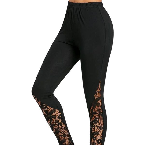 women's leggings sport women fitness high waist lace plus size pants trousers training push up athletic #20, Black
women's leggings sport women fitness high waist lace plus size pants trousers training push up athletic #20, Black