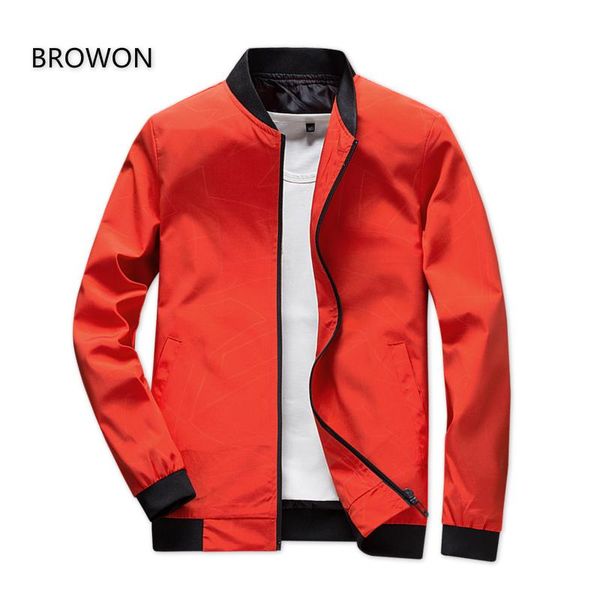 men's jackets browon arrival spring autumn men jacket solid polyester coats male casual slim stand collar print bomber overcoat, Black;brown
men's jackets browon arrival spring autumn men jacket solid polyester coats male casual slim stand collar print bomber overcoat, Black;brown