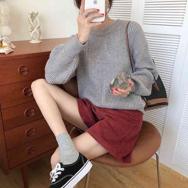 sweaters retro soft girls elegant basic solid loose sweet fashion pullovers warm sweater knitwear causal clothe, White;black
sweaters retro soft girls elegant basic solid loose sweet fashion pullovers warm sweater knitwear causal clothe, White;black