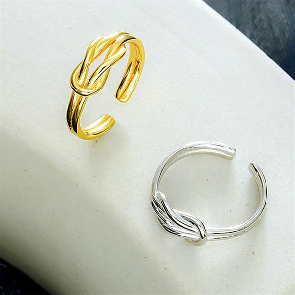 cluster rings 2021 fashion personality design ins double knot ring simple smooth woven open index finger women party jewelry j01196, Golden;silver
cluster rings 2021 fashion personality design ins double knot ring simple smooth woven open index finger women party jewelry j01196, Golden;silver