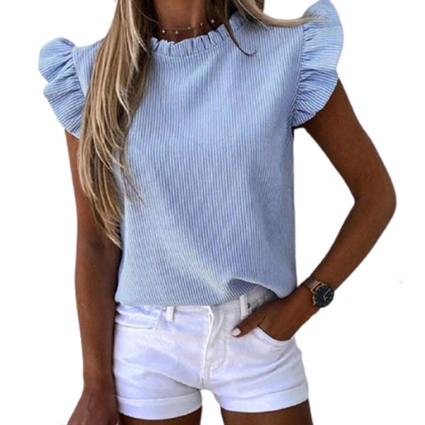 jean women casual floral print ruffle blouse summer butterfly sleeve blouses & shirts lady o-neck blusa streetwear, Blue
jean women casual floral print ruffle blouse summer butterfly sleeve blouses & shirts lady o-neck blusa streetwear, Blue