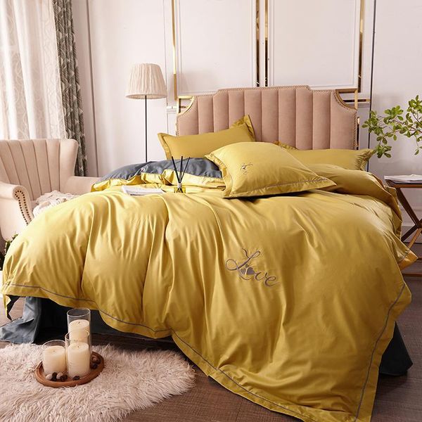 bedding sets four-piece brushed cotton embroidery bedspreads for bed linen and covers solid color soft comfortable
bedding sets four-piece brushed cotton embroidery bedspreads for bed linen and covers solid color soft comfortable