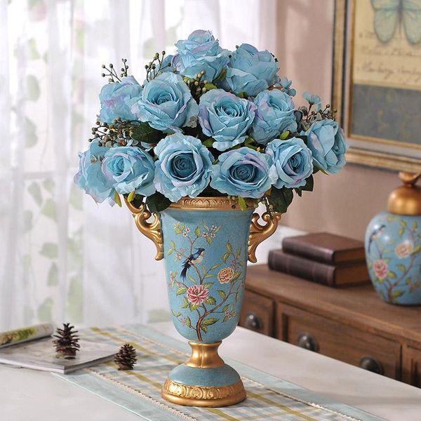 european rural retro ceramic vase flower arrangement finished floral american living room simulation suit vases
european rural retro ceramic vase flower arrangement finished floral american living room simulation suit vases