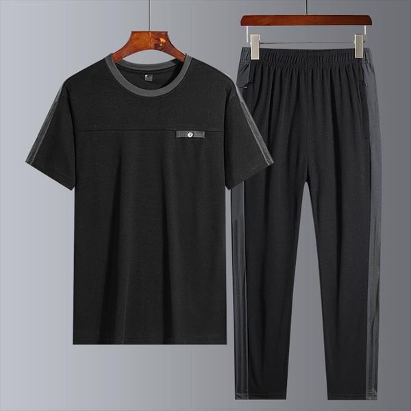 summer short sleeve long pants men tracksuit suit trend quick drying sportswear casual two piece set, Gray
summer short sleeve long pants men tracksuit suit trend quick drying sportswear casual two piece set, Gray
