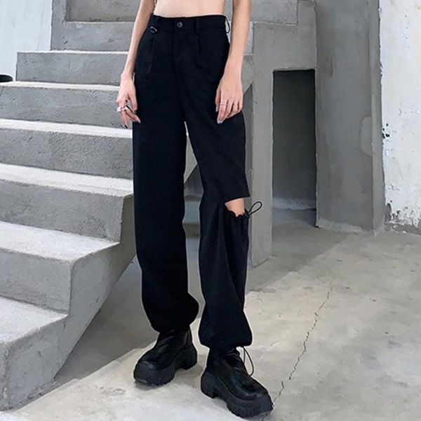 women's pants & capris autumn woman hole rapped mid rise sweatpants soild casual slim workout lounge long hip hop punk cool girls trous, Black;white
women's pants & capris autumn woman hole rapped mid rise sweatpants soild casual slim workout lounge long hip hop punk cool girls trous, Black;white