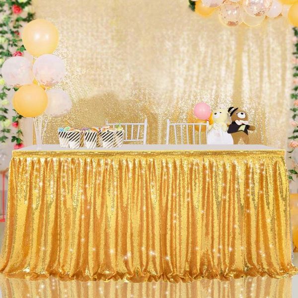 gold sequin table skirt with magic sticker decoration for wedding birthday party 6ft/9ft
gold sequin table skirt with magic sticker decoration for wedding birthday party 6ft/9ft