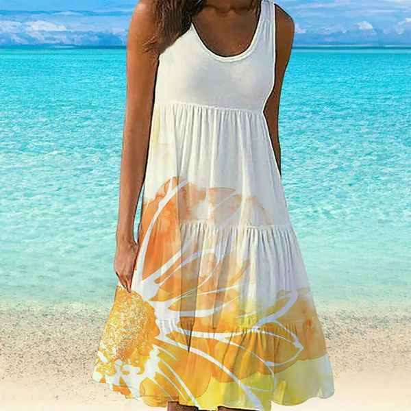 casual dresses women summer 2021 women's fashion sleeveless flower print hem loose beach dress mini sundress vestidos, Black;gray
casual dresses women summer 2021 women's fashion sleeveless flower print hem loose beach dress mini sundress vestidos, Black;gray