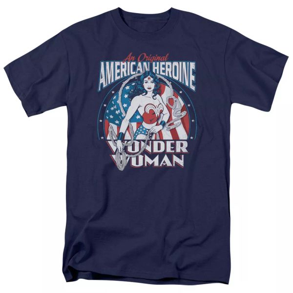 Wonder Woman American Heroine T-Shirt DC Comics Sizes S-3X NEW, White;black
Wonder Woman American Heroine T-Shirt DC Comics Sizes S-3X NEW, White;black