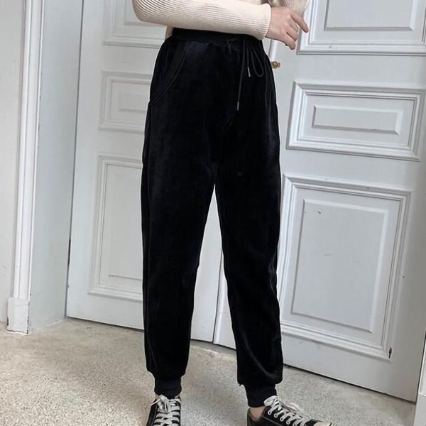winter fashion women plush sweatpants straight casual loose high waist denim for femme mujer women's pants & capris, Black;white
winter fashion women plush sweatpants straight casual loose high waist denim for femme mujer women's pants & capris, Black;white