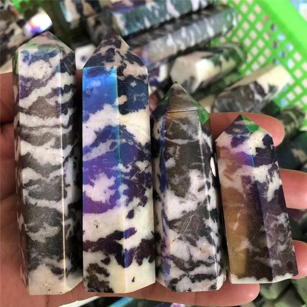 decorative objects & figurines natural crystal point aura zebra stone tower healing mineral stones home decor
decorative objects & figurines natural crystal point aura zebra stone tower healing mineral stones home decor