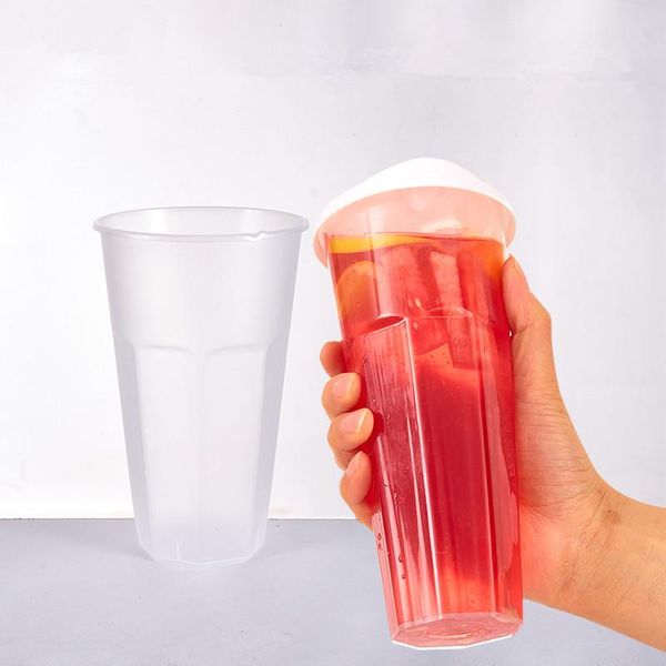 disposable cups & straws 50pcs transparent pp octagonal injection molding cup thick milk tea juice drink takeaway packaging with lid
disposable cups & straws 50pcs transparent pp octagonal injection molding cup thick milk tea juice drink takeaway packaging with lid