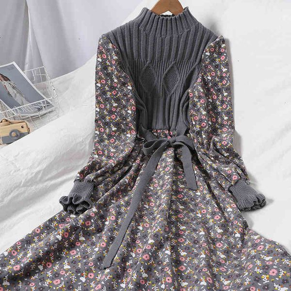 casual dresses autumn sweater es for women winter splicing pullover bandage slim knitting sweet corduroy floral print vestido vd9o, Black;gray
casual dresses autumn sweater es for women winter splicing pullover bandage slim knitting sweet corduroy floral print vestido vd9o, Black;gray