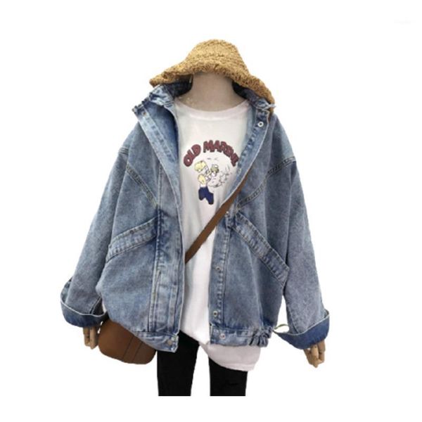 boyfriend casual demin jacket autumn korean style vintage jeans coat plus size long-sleeved loose streetwear outwears 2021 women's jack, Black;brown
boyfriend casual demin jacket autumn korean style vintage jeans coat plus size long-sleeved loose streetwear outwears 2021 women's jack, Black;brown