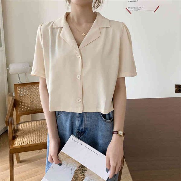 women's blouses & shirts irmã fara novo verão entalhado manga curta camisa feminina elegante blusas casuais senhora do escritório, White
women's blouses & shirts irmã fara novo verão entalhado manga curta camisa feminina elegante blusas casuais senhora do escritório, White