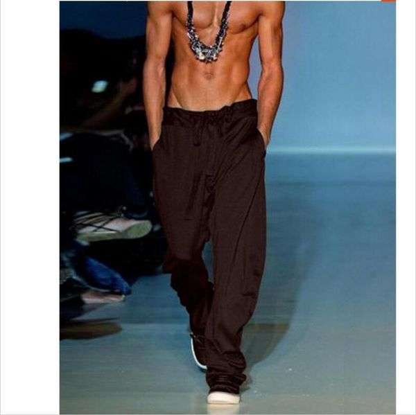 men's pants 27-46 2021 clothing gd hair stylist fashion street slim casual trousers silk drape plus size costumes, Black
men's pants 27-46 2021 clothing gd hair stylist fashion street slim casual trousers silk drape plus size costumes, Black