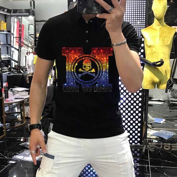 men's t-shirts perfect male lapel design short sleeve will see couple letters of strass breathable comfort polo shirt ugeb, White;black
men's t-shirts perfect male lapel design short sleeve will see couple letters of strass breathable comfort polo shirt ugeb, White;black