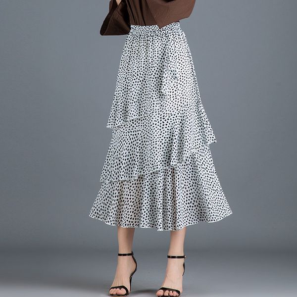 skirts spring dotted cascading skirts women sweet irregular tiered flower printed chiffon long ruffled summer skirt, Black
skirts spring dotted cascading skirts women sweet irregular tiered flower printed chiffon long ruffled summer skirt, Black
