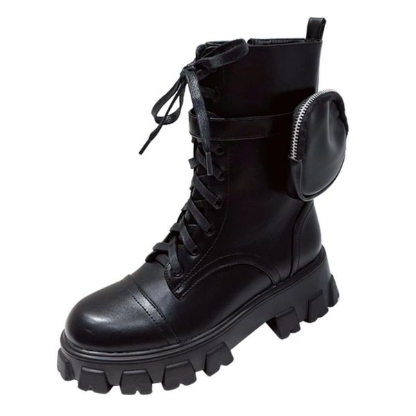 boots black punk ankle platform motorcycle women lace up chunky heel belt buckle pocket designer shoes
boots black punk ankle platform motorcycle women lace up chunky heel belt buckle pocket designer shoes