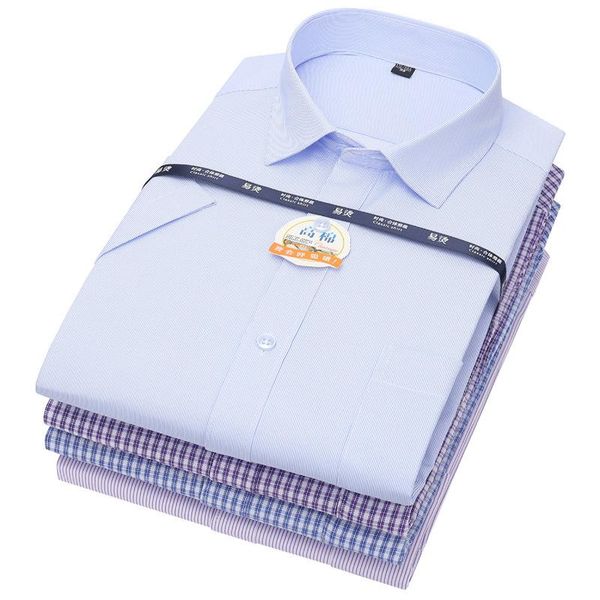 men's casual shirts men shirt 2021 business middle-aged and elderly striped small square short-sleeved clothing, White;black
men's casual shirts men shirt 2021 business middle-aged and elderly striped small square short-sleeved clothing, White;black