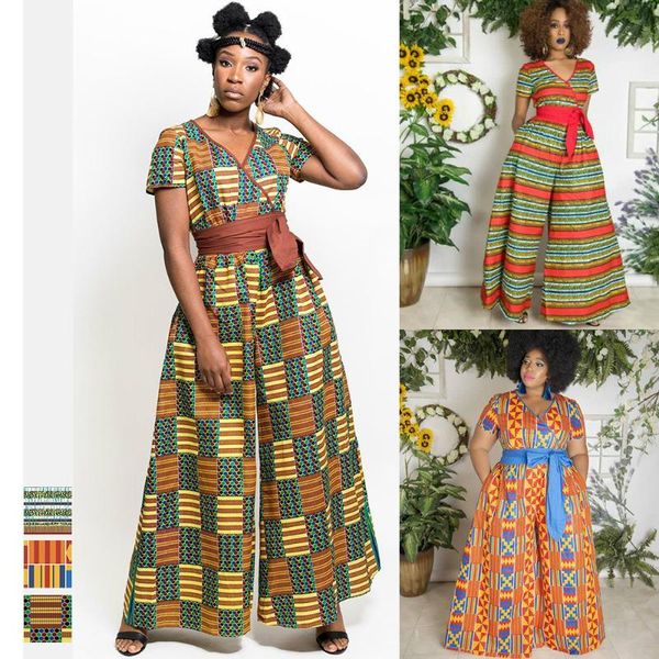 ethnic clothing 2021 summer african women v-neck printing plus size long jumpsuit clothes for, Red
ethnic clothing 2021 summer african women v-neck printing plus size long jumpsuit clothes for, Red
