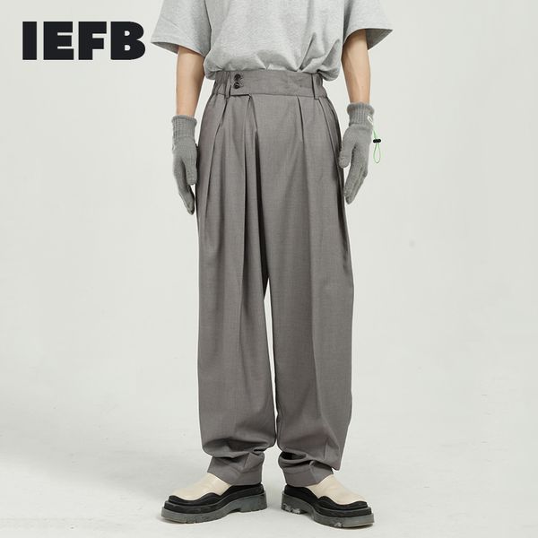 iefb men's clothing spring summer loose straight trousers men's wide leg harem pants men's trend casual pants 9y7154 210524, Black
iefb men's clothing spring summer loose straight trousers men's wide leg harem pants men's trend casual pants 9y7154 210524, Black
