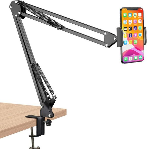 universal mobile phone clip holder clamp for desk,360-degree rotation stand mount,long arm kitchen tripods
universal mobile phone clip holder clamp for desk,360-degree rotation stand mount,long arm kitchen tripods