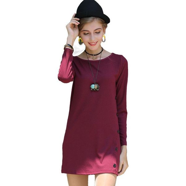 casual dresses women's pullover t-shirt dress holiday cool round neck long sleeve medium solid color knitted cotton, Black;gray
casual dresses women's pullover t-shirt dress holiday cool round neck long sleeve medium solid color knitted cotton, Black;gray