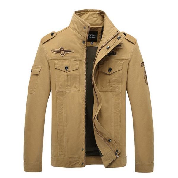 men's jackets men casual and coats spring autumn stand-up collar fit good quality male cotton outwear size 6xl, Black;brown
men's jackets men casual and coats spring autumn stand-up collar fit good quality male cotton outwear size 6xl, Black;brown