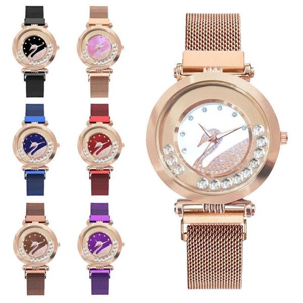 wristwatches luxury rose gold women watches minimalism starry sky magnet buckle fashion casual female wristwatch waterproof roman numeral, Slivery;brown
wristwatches luxury rose gold women watches minimalism starry sky magnet buckle fashion casual female wristwatch waterproof roman numeral, Slivery;brown