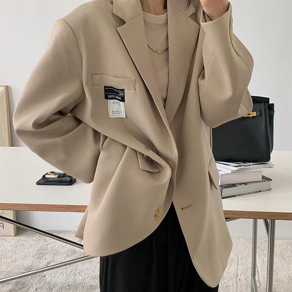 women's suits & blazers casual small suit jacket female spring and autumn mid-length loose button commuter cool, White;black
women's suits & blazers casual small suit jacket female spring and autumn mid-length loose button commuter cool, White;black