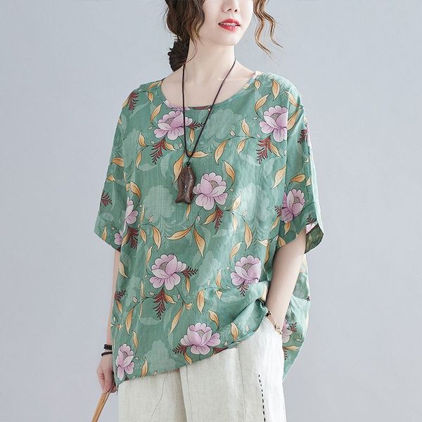 oversized women cotton casual t-shirts new arrival summer simple style vintage floral print loose female tees s3370 210412, White
oversized women cotton casual t-shirts new arrival summer simple style vintage floral print loose female tees s3370 210412, White