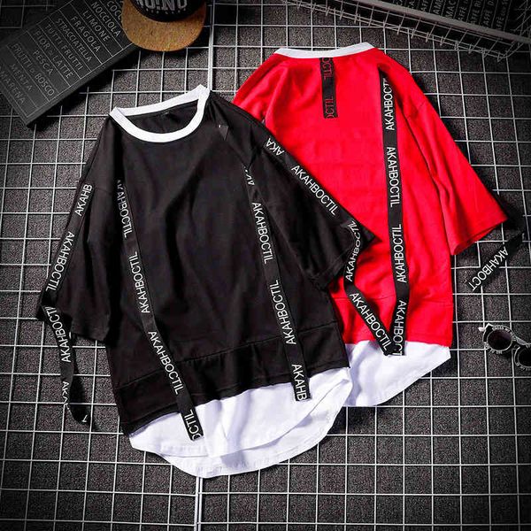 factoryhk0c hop 2020 summer hip style men t shirt o neck short sleeve casual ribbon decoration streetwear tees men1, White;black
factoryhk0c hop 2020 summer hip style men t shirt o neck short sleeve casual ribbon decoration streetwear tees men1, White;black