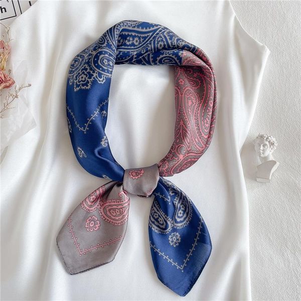 scarves 2021 retro print silk shawl square scarf for women headband on the head wraps neckerchief female foulard hijab pashmina bandana, Blue;gray
scarves 2021 retro print silk shawl square scarf for women headband on the head wraps neckerchief female foulard hijab pashmina bandana, Blue;gray