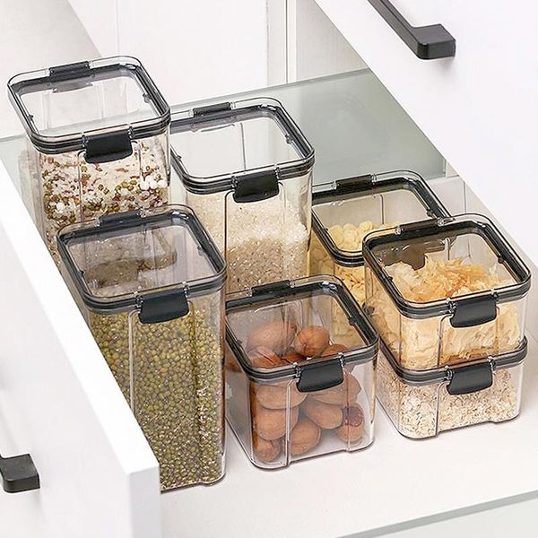 storage containers kitchen box transparent canister keep fresh container plastic canisters with durable bottles & jars
storage containers kitchen box transparent canister keep fresh container plastic canisters with durable bottles & jars