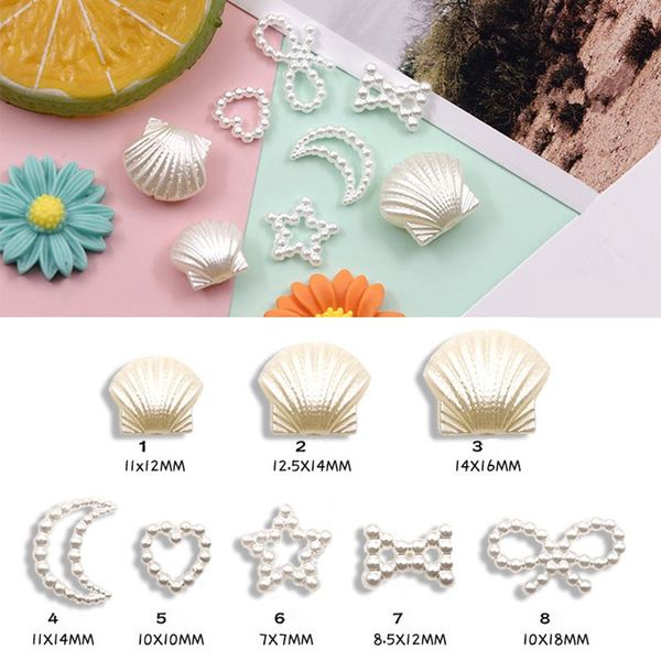 nail art decorations 20pcs charm white shell pearl 3d fashion jewelry diy ornament manicure design accessories, Silver;gold
nail art decorations 20pcs charm white shell pearl 3d fashion jewelry diy ornament manicure design accessories, Silver;gold