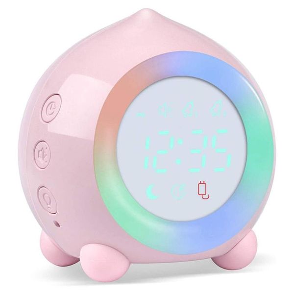 children's digital alarm clock sunrise simulator with colourful lights quiet without ticking energy saving desk & table clocks
children's digital alarm clock sunrise simulator with colourful lights quiet without ticking energy saving desk & table clocks