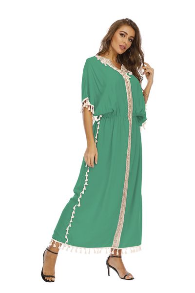 women's fashion tassel Casual dresses plus size dresses long bohemian dolman dress, Blue
women's fashion tassel Casual dresses plus size dresses long bohemian dolman dress, Blue