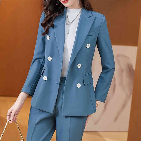 women's two piece pants autumn winter fabric formal professional business blazers suits ladies office ol styles pantsuits trousers set, White
women's two piece pants autumn winter fabric formal professional business blazers suits ladies office ol styles pantsuits trousers set, White