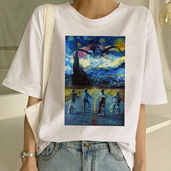 funny van gogh oil painting womens t shirts fashion casual tee short sleeve graphic female camiseta femina, White
funny van gogh oil painting womens t shirts fashion casual tee short sleeve graphic female camiseta femina, White