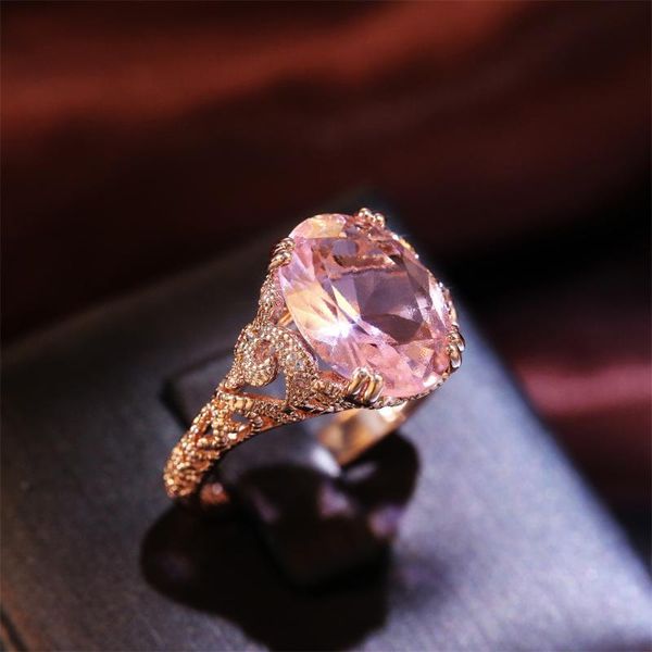 wedding rings caoshi hollow pattern design rose gold color ring light pink single cz stone delicate engagement jewelry for women, Slivery;golden
wedding rings caoshi hollow pattern design rose gold color ring light pink single cz stone delicate engagement jewelry for women, Slivery;golden