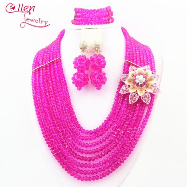 earrings & necklace 2021 pink african beads jewelry set nigerian wedding bridal dubai crystal women statement w9941, Silver
earrings & necklace 2021 pink african beads jewelry set nigerian wedding bridal dubai crystal women statement w9941, Silver