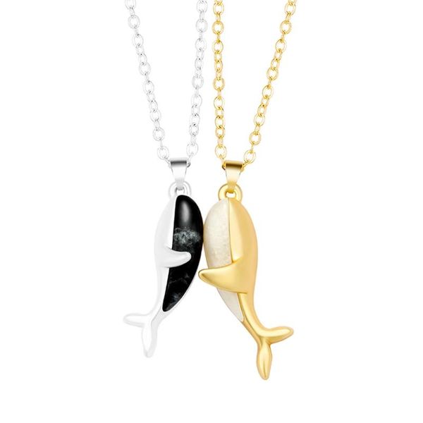 chains whale hug couple necklace a pair of magnets attract niche design men and women clavicle chain valentine's day drop, Silver
chains whale hug couple necklace a pair of magnets attract niche design men and women clavicle chain valentine's day drop, Silver