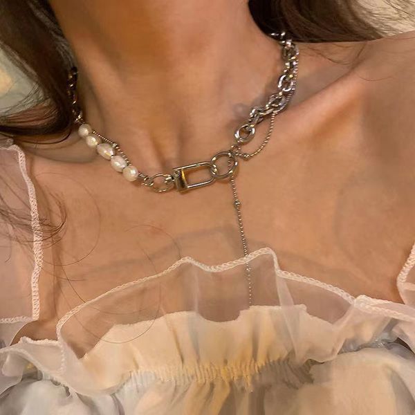 chains 2021 kpop goth retro punk cool aesthetic pearl silver color chain choker necklace for women bff collar hip hop jewellery
chains 2021 kpop goth retro punk cool aesthetic pearl silver color chain choker necklace for women bff collar hip hop jewellery