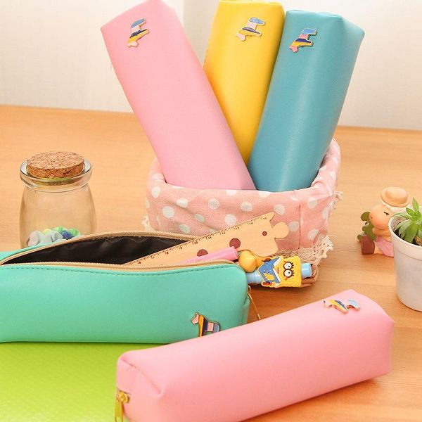 pencil bags rainbow color horse pen & bag pu leather storage pouch case organizer for pens erasers stationery office school gift f345
pencil bags rainbow color horse pen & bag pu leather storage pouch case organizer for pens erasers stationery office school gift f345