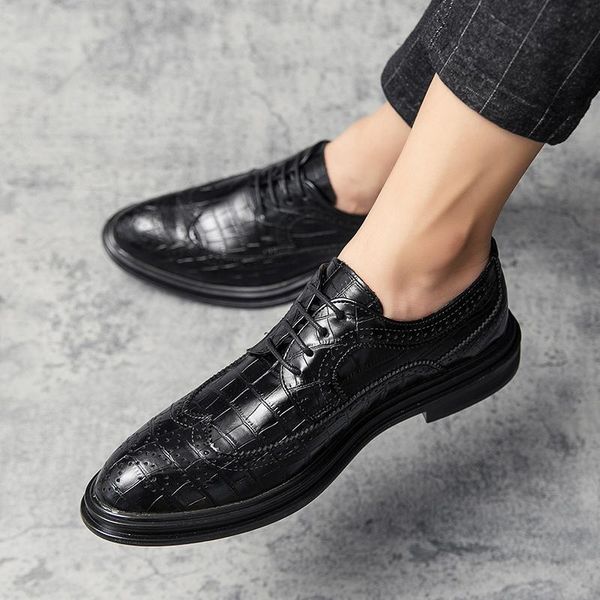 dress shoes men lace up leather black brown designer formal business office wedding banquet original design casual
dress shoes men lace up leather black brown designer formal business office wedding banquet original design casual