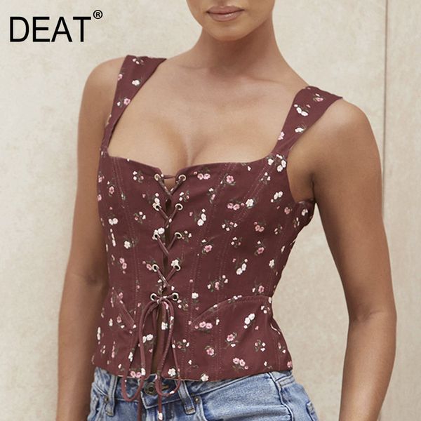 women printing belt square collar sleeveless slim backless camis fashion spring summer 11d104 210525, White
women printing belt square collar sleeveless slim backless camis fashion spring summer 11d104 210525, White