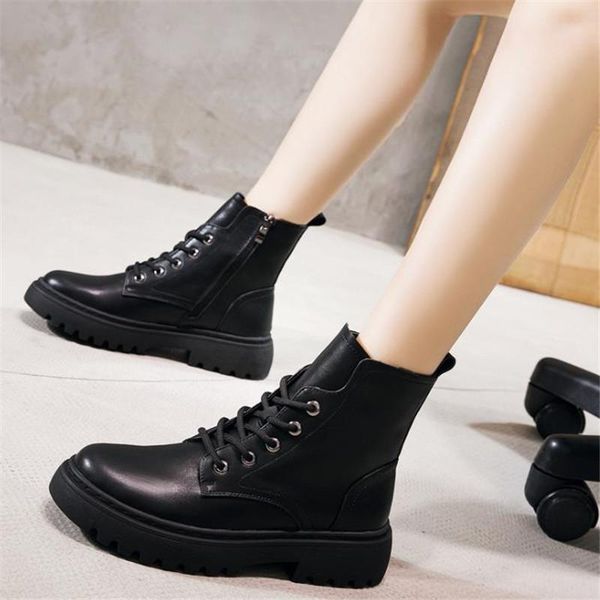 boots smile circle ankle genuine leather women chunky short ladies shoes fashion thick bottom autumn winter black
boots smile circle ankle genuine leather women chunky short ladies shoes fashion thick bottom autumn winter black