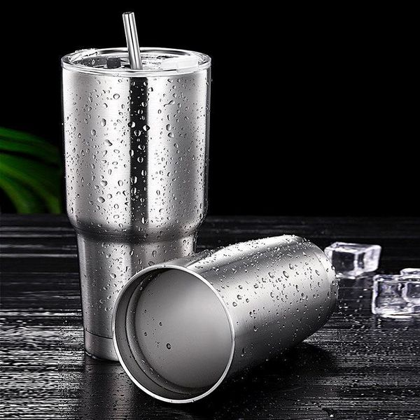 mugs 304 stainless steel water cup with cover large capacity double layer car insulation mug straw
mugs 304 stainless steel water cup with cover large capacity double layer car insulation mug straw